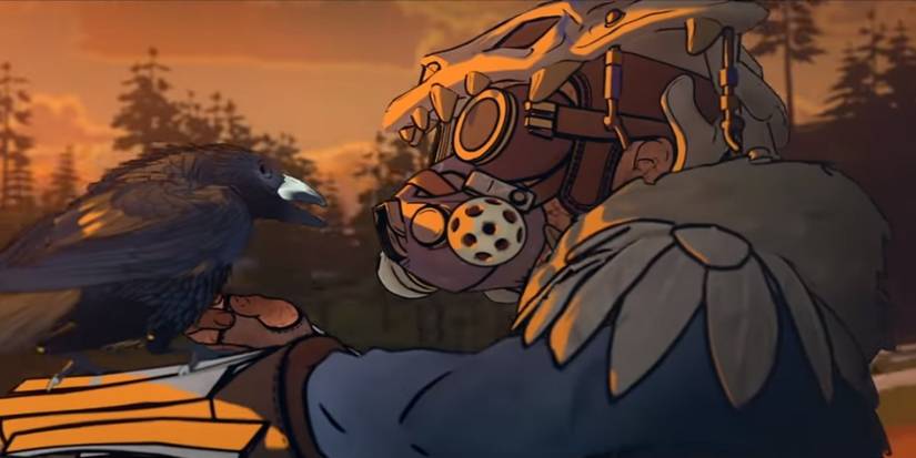 bloodhound with raven