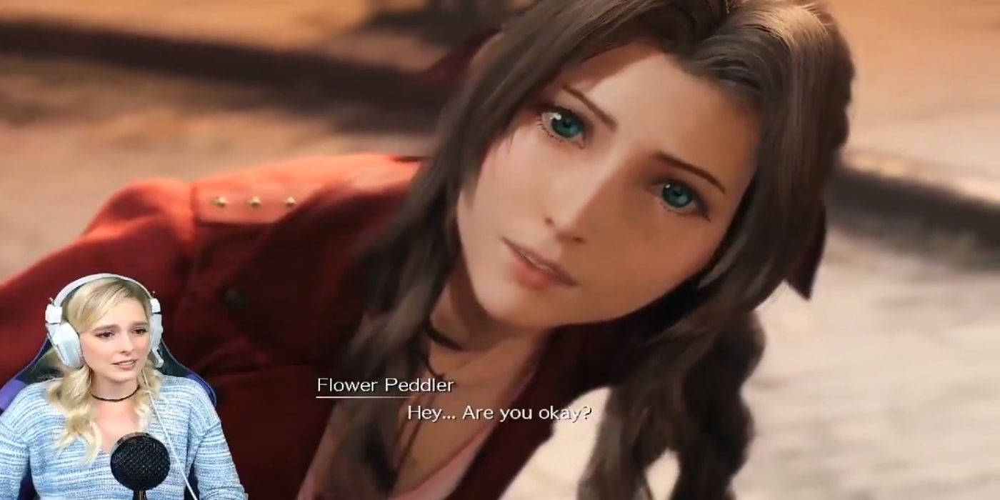 Briana White voice of Aerith reaction ff7 remake header