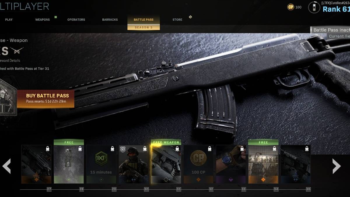 sks marksman rifle modern warfare