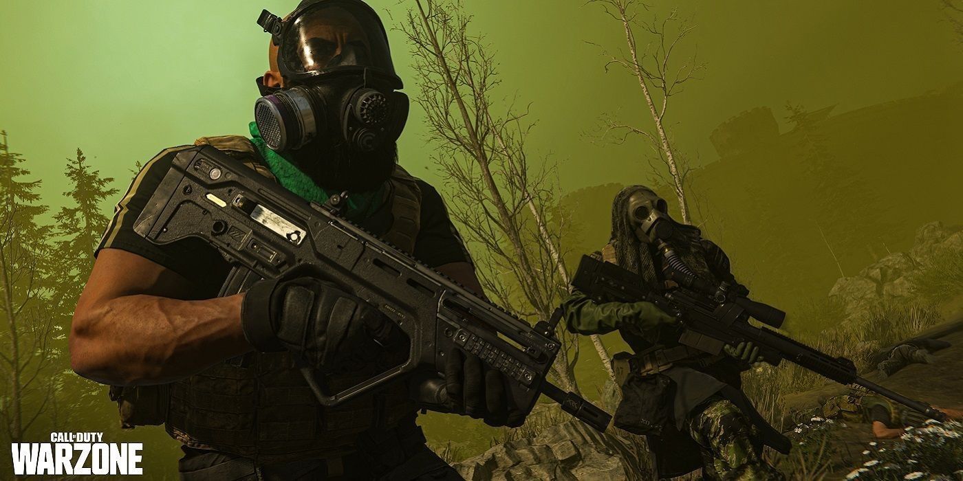 Call of Duty: Warzone Duos mode gas mask