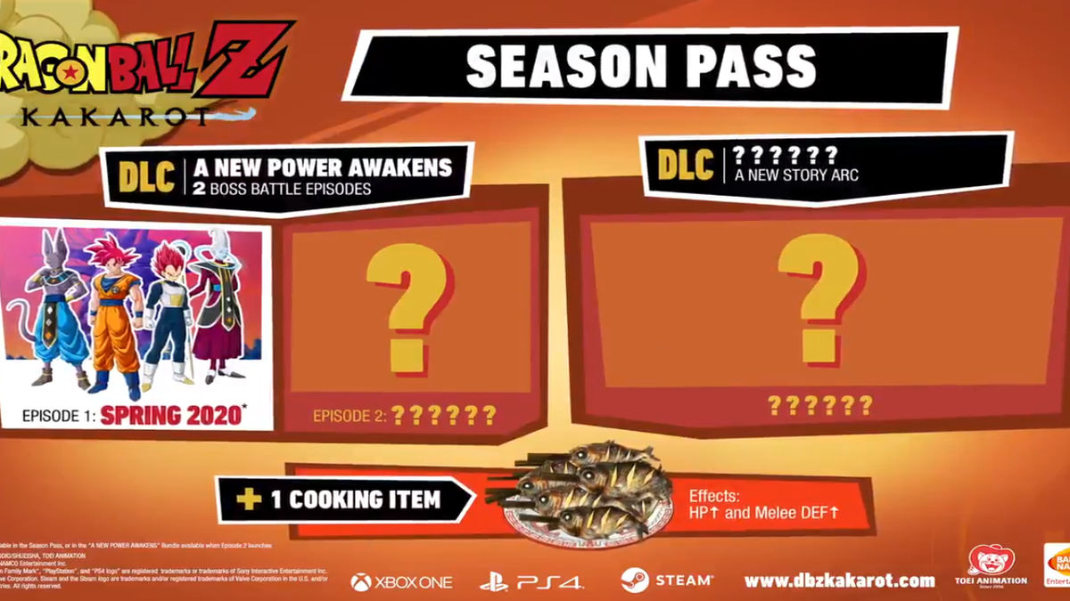 Dragon Ball Z: Kakarot New Season Pass Details