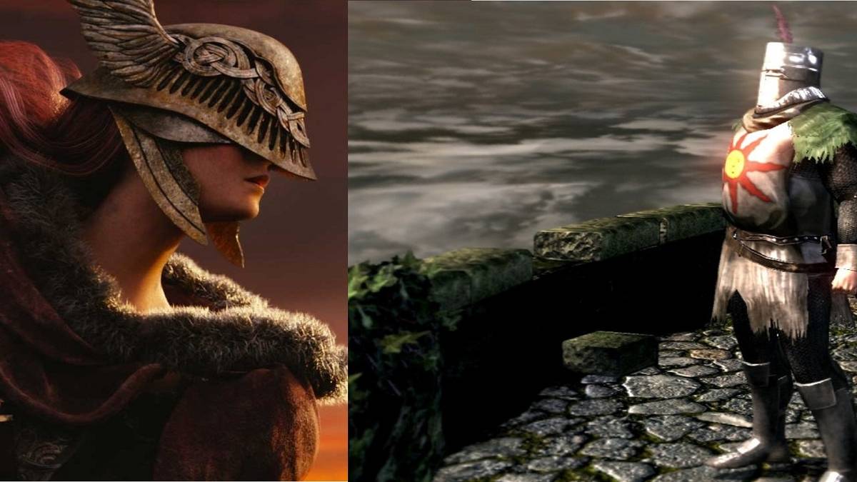 Valkyrie stares at Solaire.