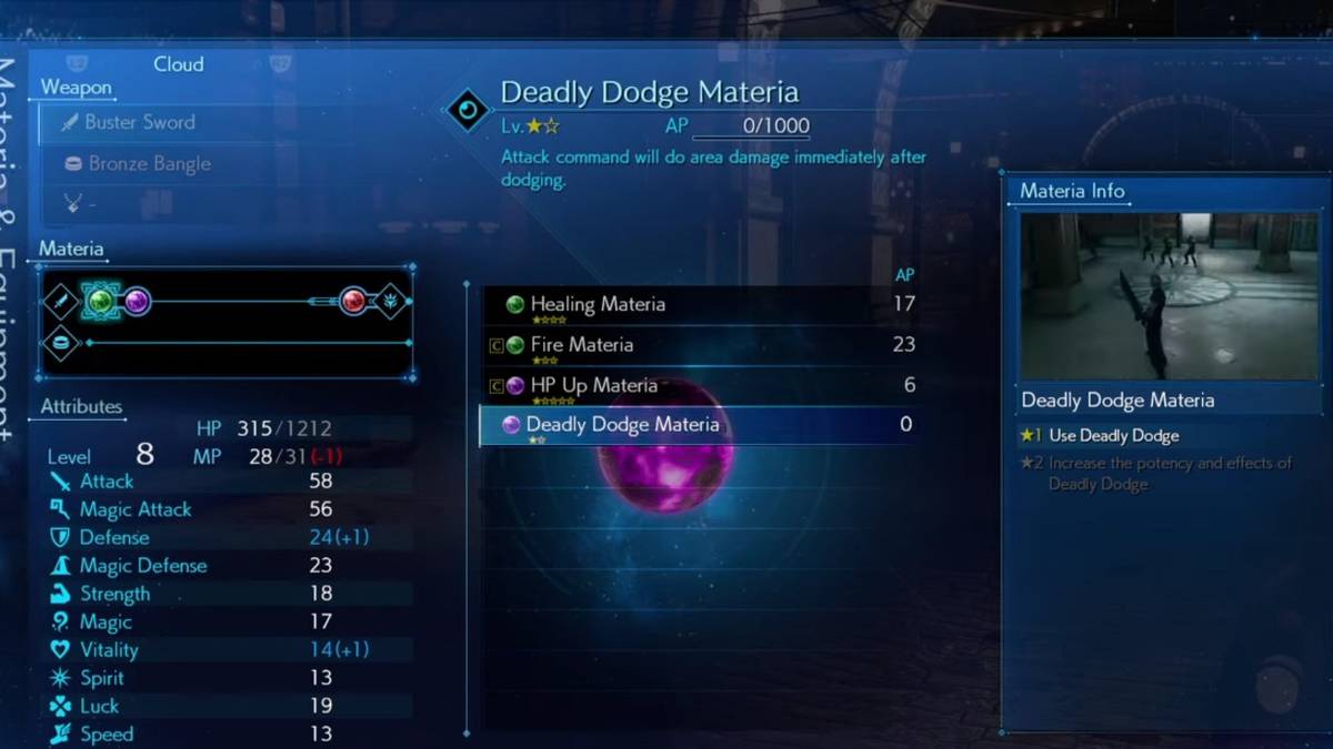 final fantasy 7 remake where is deadly dodge