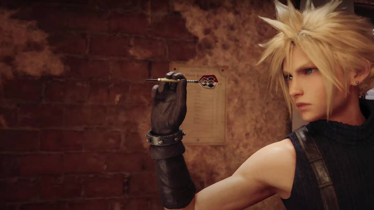 Cloud holding a dart