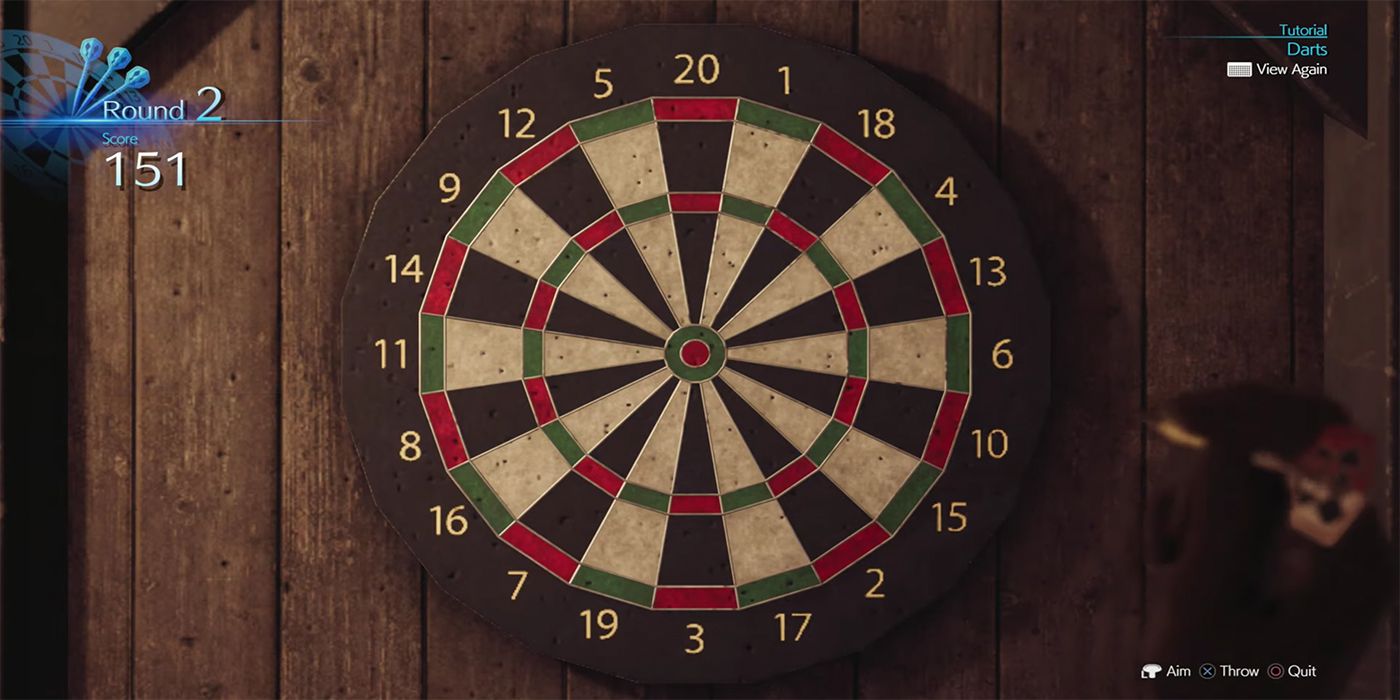 Final Fantasy 7 Remake How to Win at Darts for Luck Up Materia