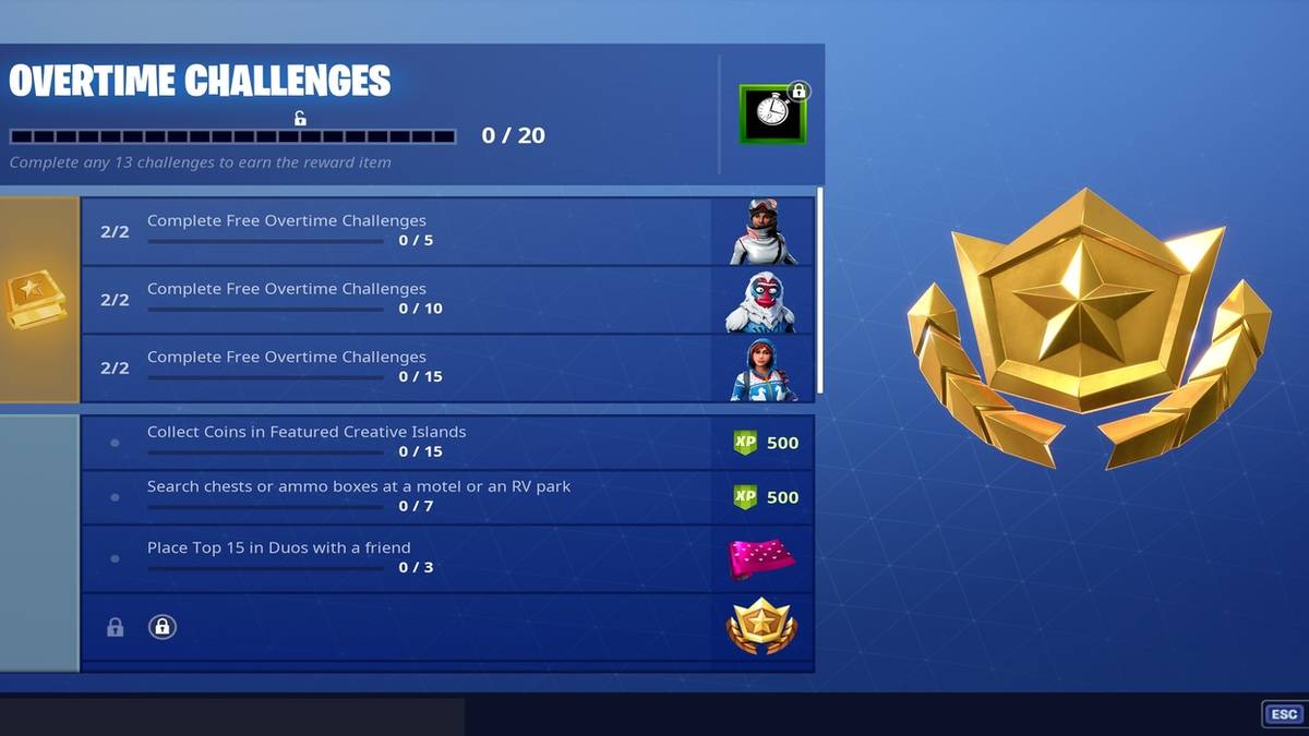 Fortnite challenges