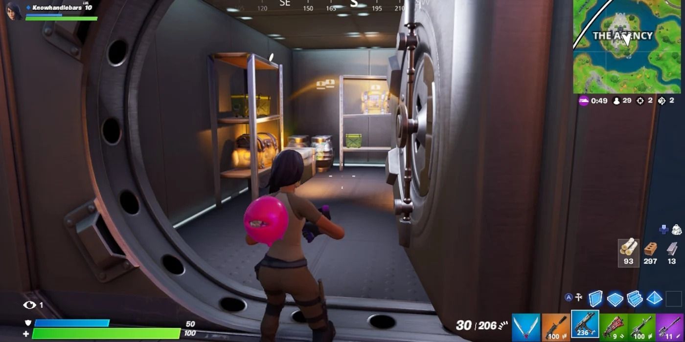 Inside of a Fortnite vault Header Image