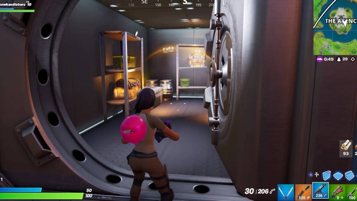 Inside of a Fortnite vault Header Image