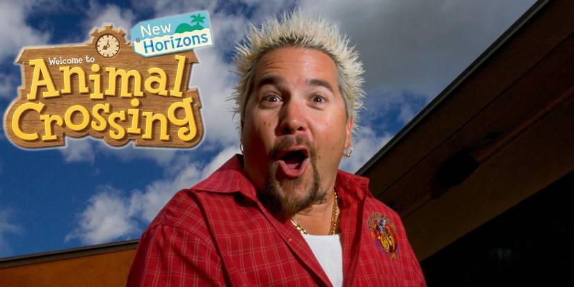 animal crossing and guy fieri