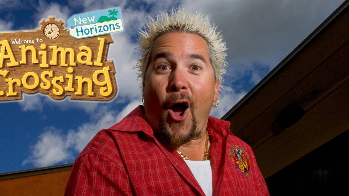 animal crossing and guy fieri