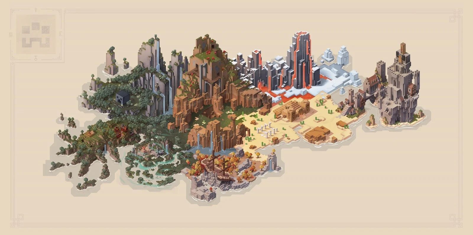 minecraft dungeons map