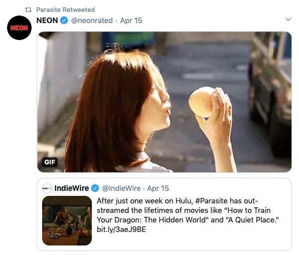 bong joon ho streaming april 2020