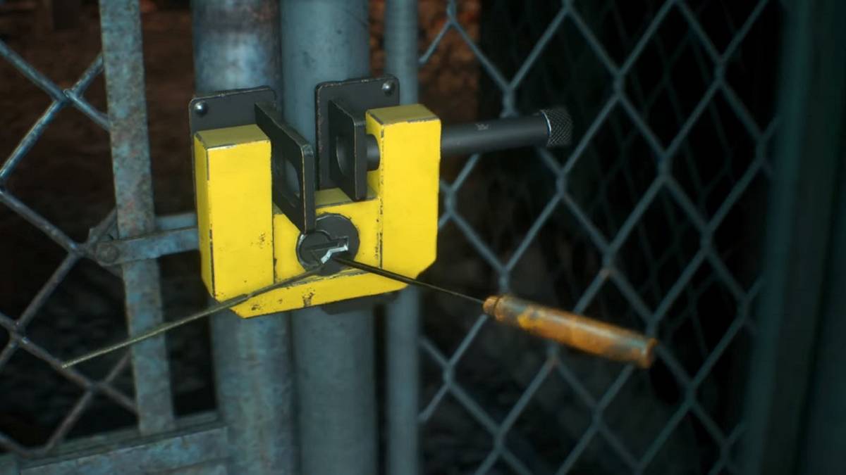 resident evil 3 yellow lock