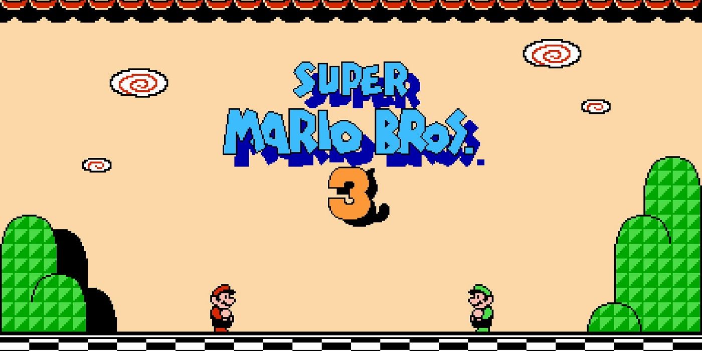 Title screen from original Super Mario Bros. 3