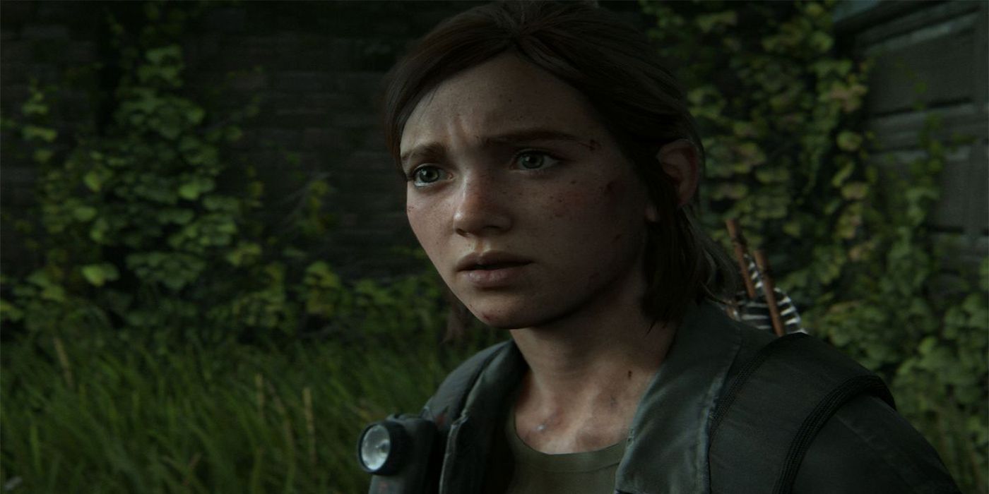 Last of Us 2 Ellie looking concerned/.