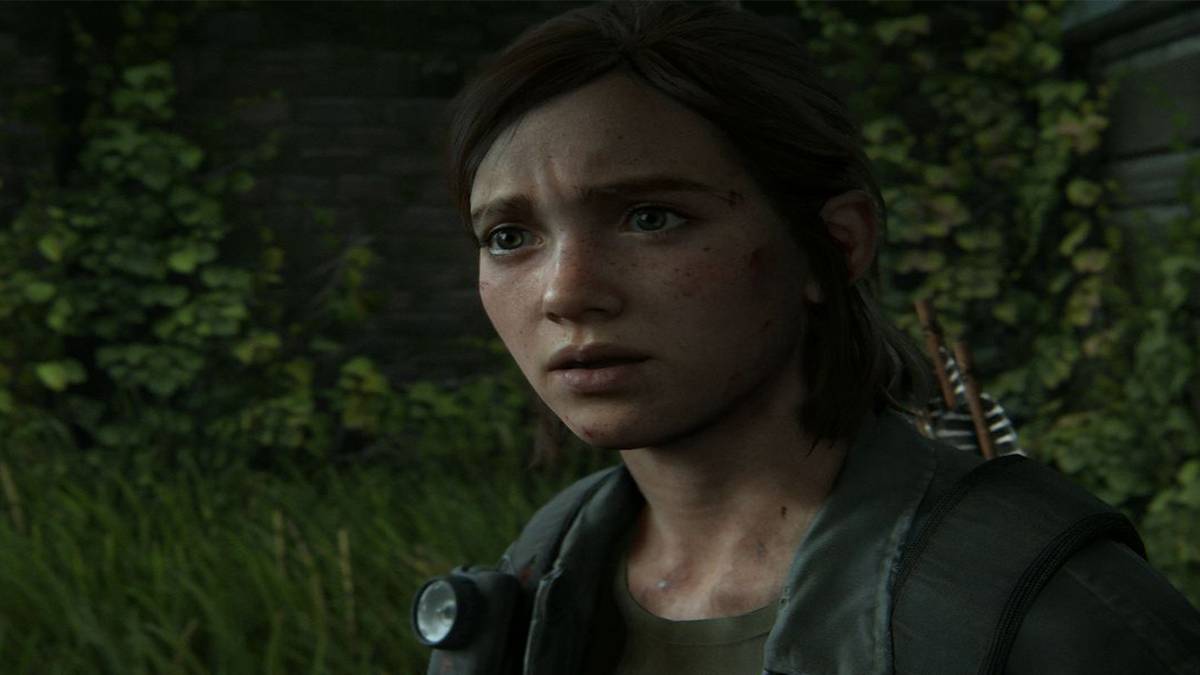 Last of Us 2 Ellie looking concerned/.