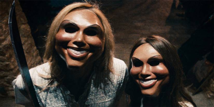 The Purge people in masks