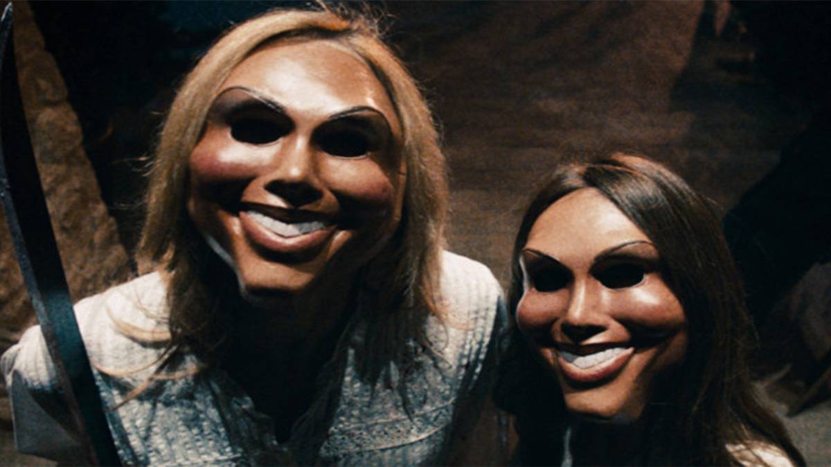 The Purge people in masks