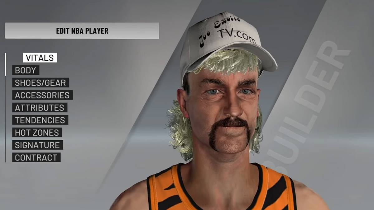 nba 2k20 joe exotic carole baskin tiger king