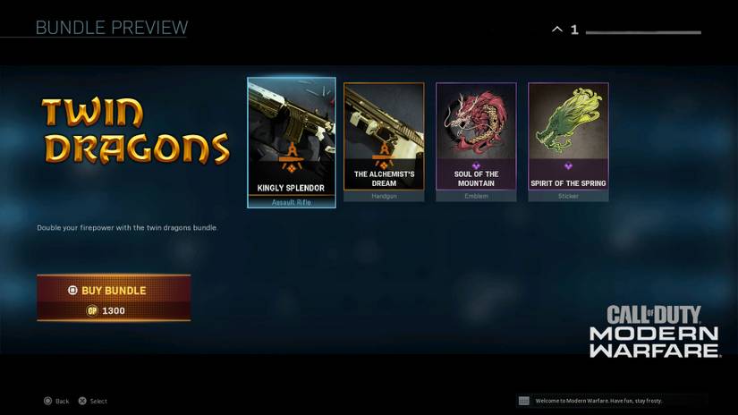 call of duty warzone twin dragons bundle