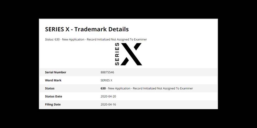series x trademark details