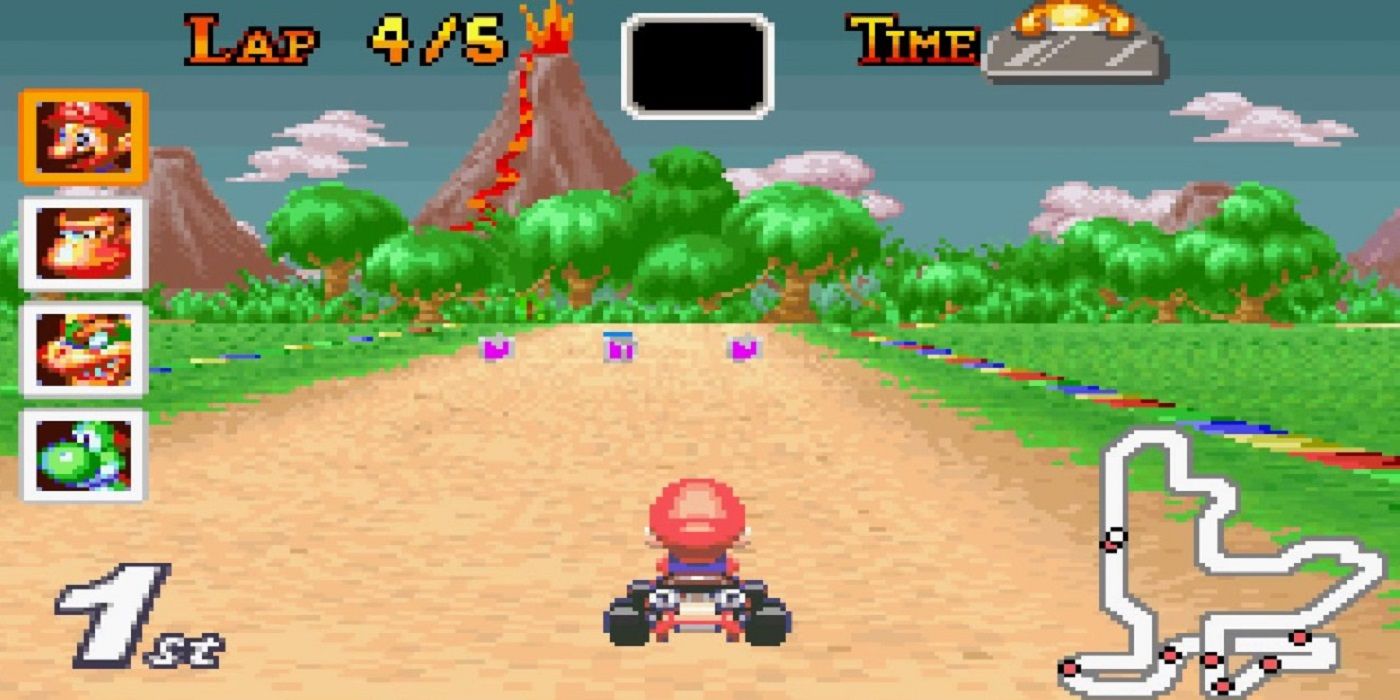 Mario Kart Super Circuit track