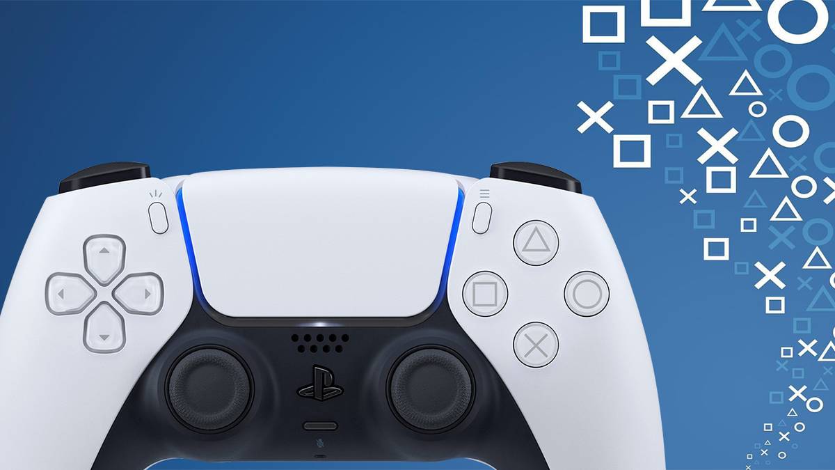 dualsense logo with playstation symbols