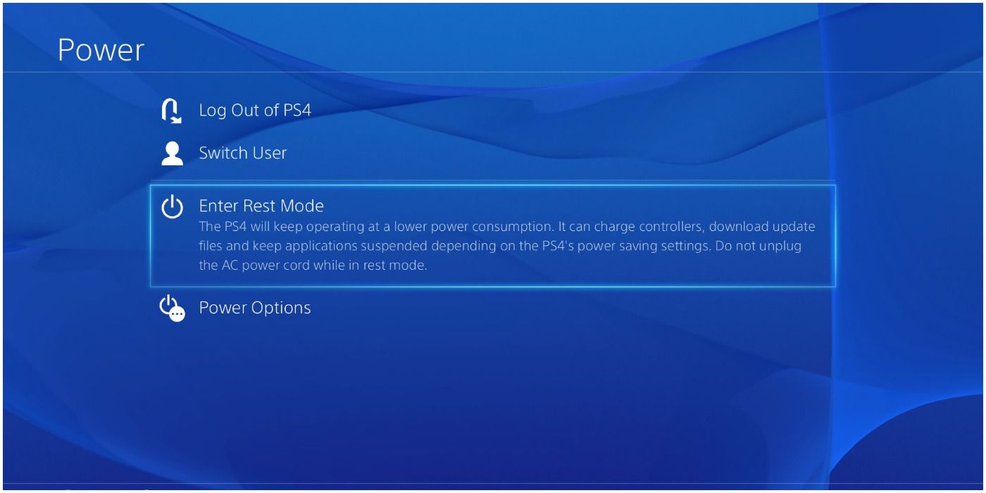 ps4 s faster in rest mode