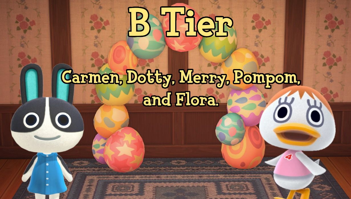 Animal Crossing New Horizons Peppy Villager Tier List