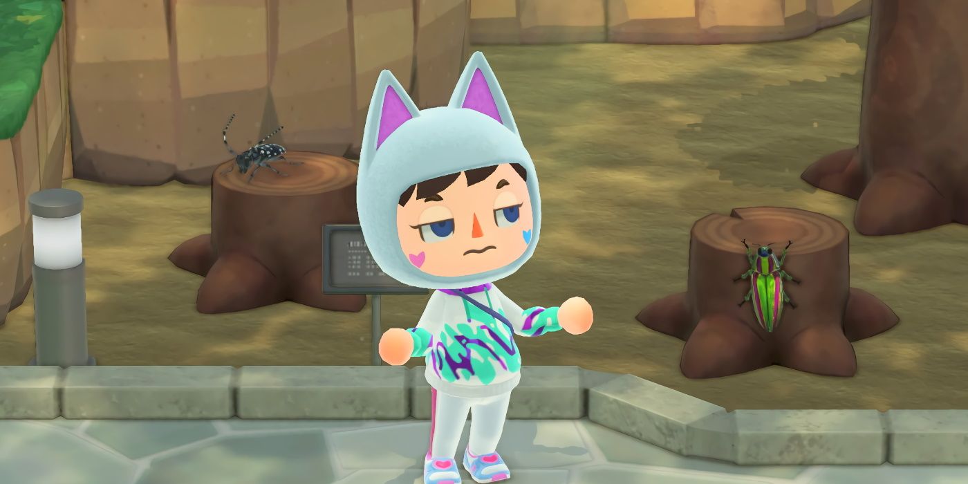 Animal Crossing New Horizons Bug Shrug