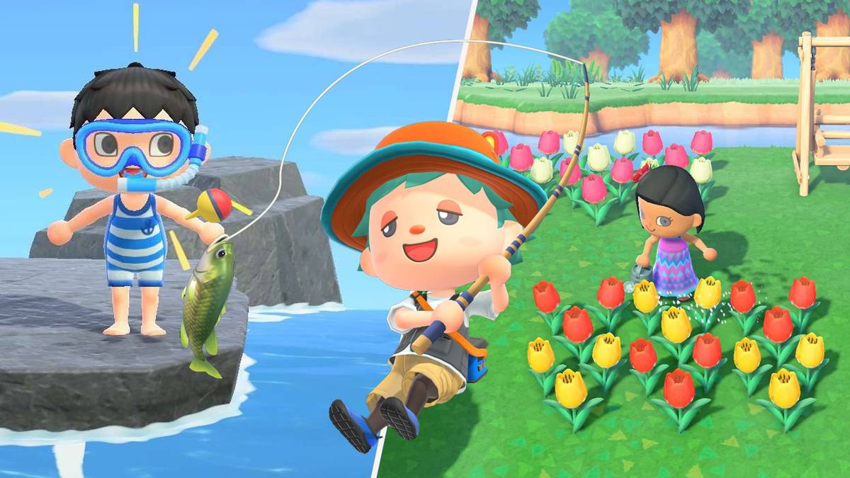 Animal Crossing New Horizons essential items collage