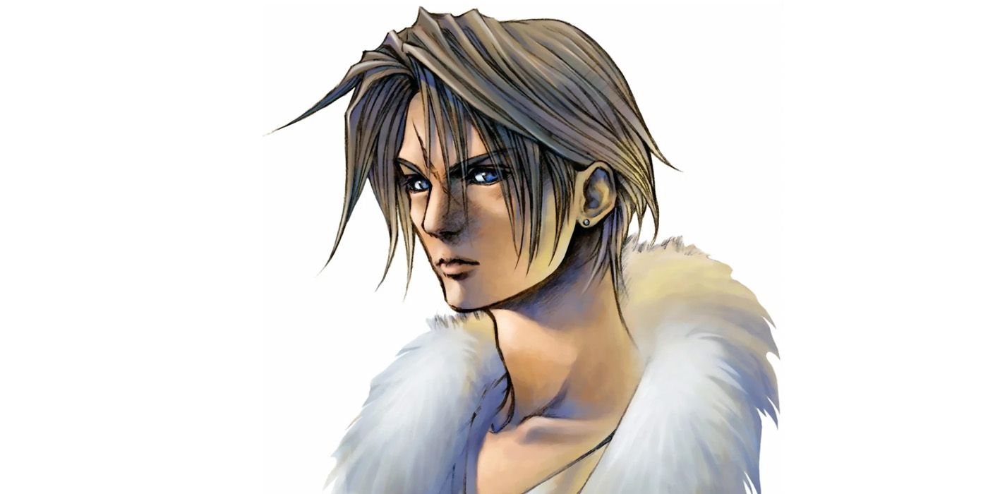 Squall's character portrait in Final Fantasy VIII