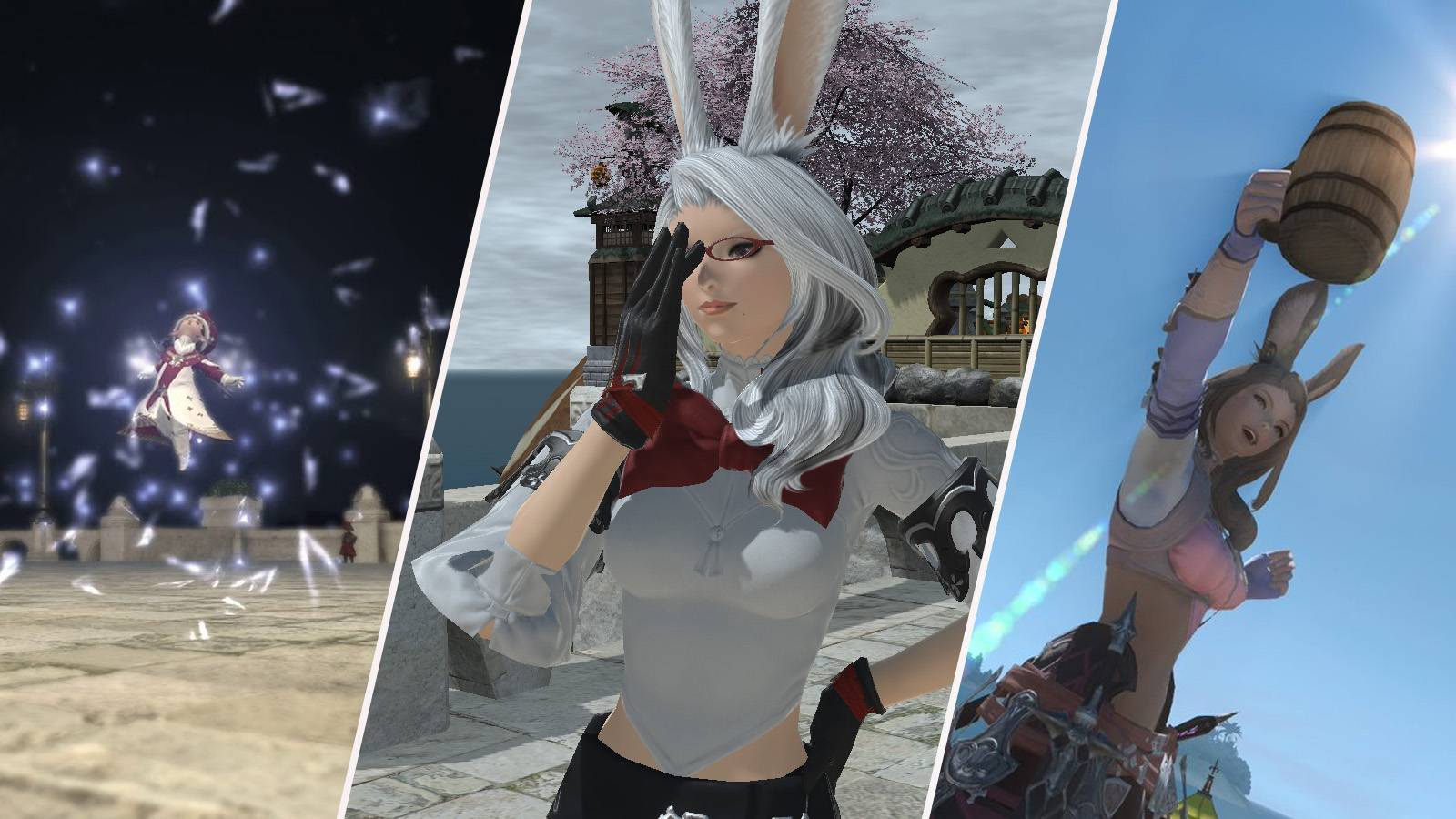 Final Fantasy 14 emote collage