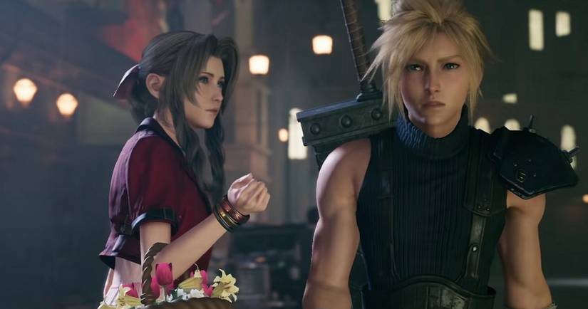 Final Fantasy VII remake Cloud and Aerith