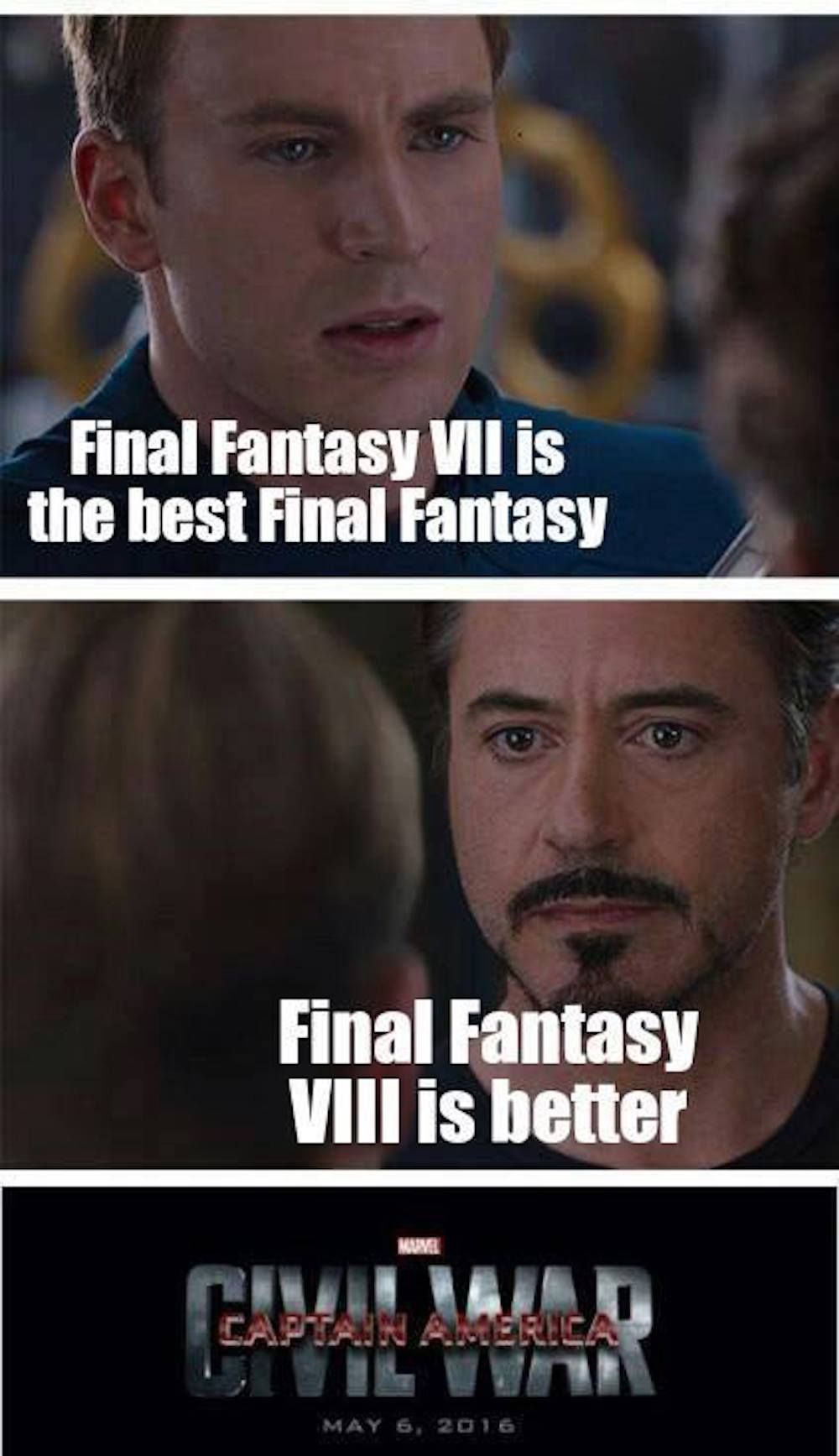 Final Fantasy VIII Civil War Meme