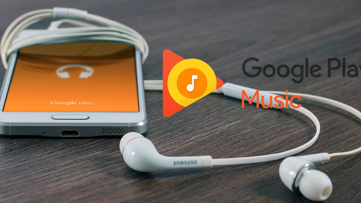 Phone with Google Play Music on it