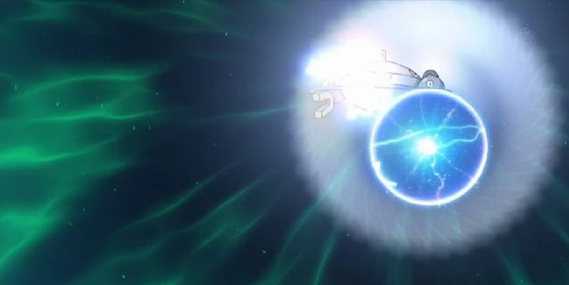 Pokemon Magneton using Magnet Bomb in anime