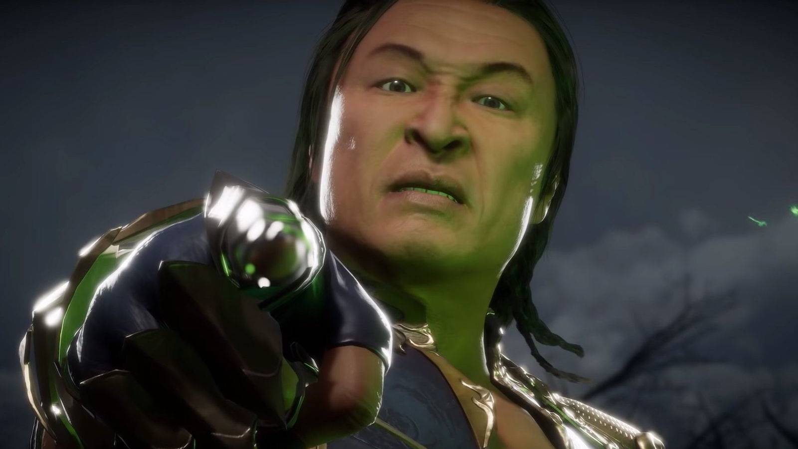 Mortal Kombat 11 shang tsung pointing at the camera