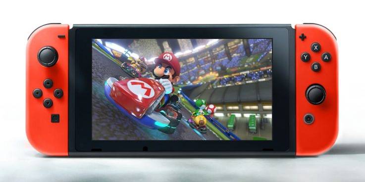 Nintendo Switch with Mario Kart