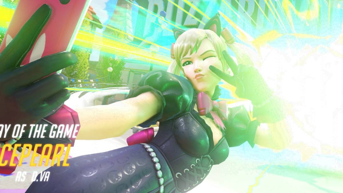 Overwatch Black Cat Dva POTG