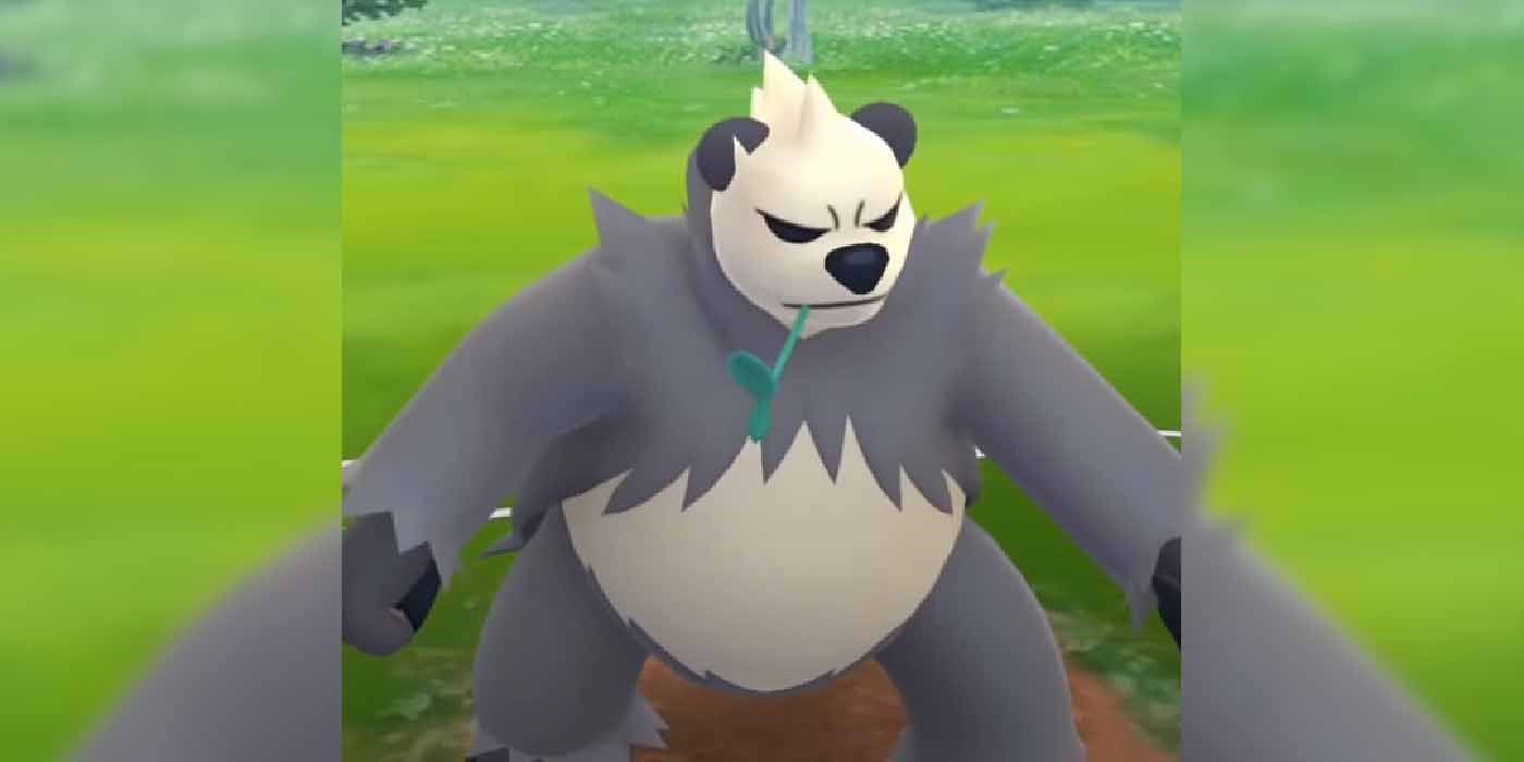 The panda Pokemon Pangoro in Pokemon GO