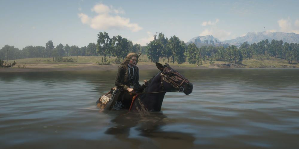 Red-Dead-Online-Swimming-Horse