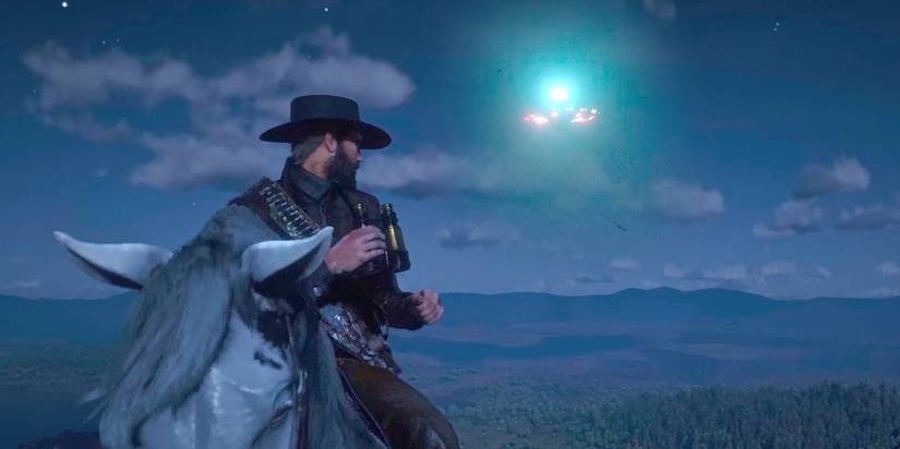 Red Dead Redemption 2 Arthur UFO