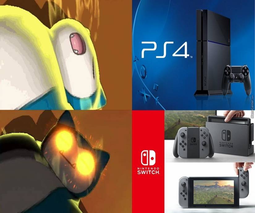 Snorlax Switch and PS4 meme