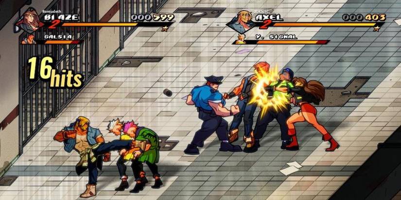 Streets of rage 4 blaze and axel combat prison
