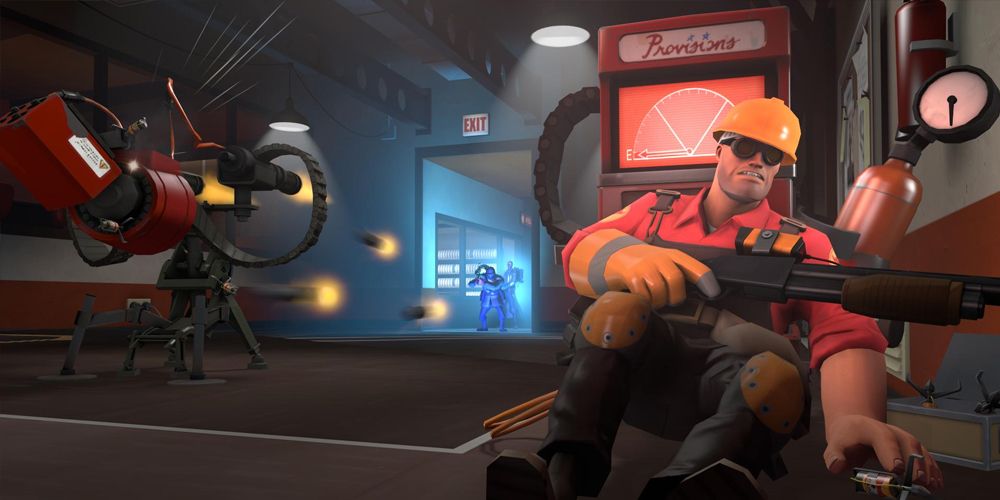 Team-Fortress-2-Blue-Ubered-Soldier-Attacking-Red-Sentry