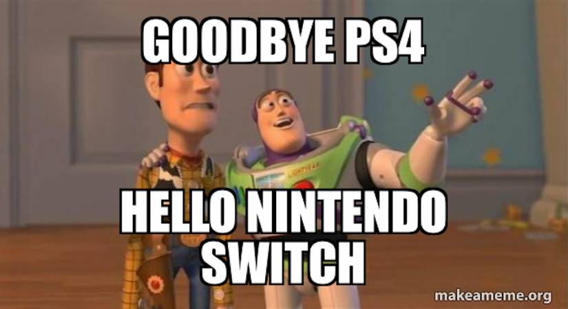 Toy Story Nintendo And PS4 Meme