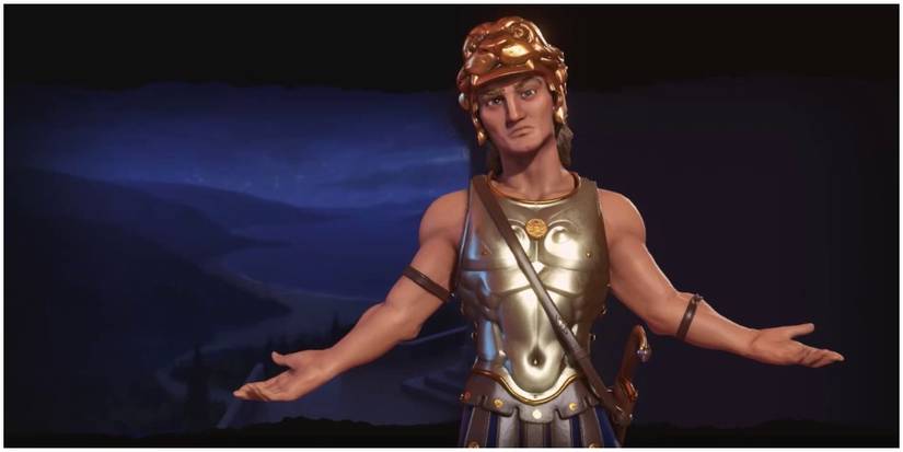 Alexander as a civilization leader in Civilization 6