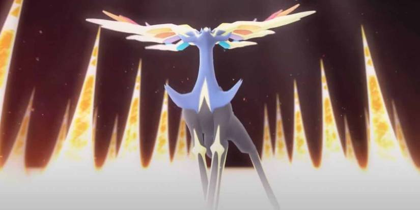 The legendary Pokemon Xerneas in Pokemon GO