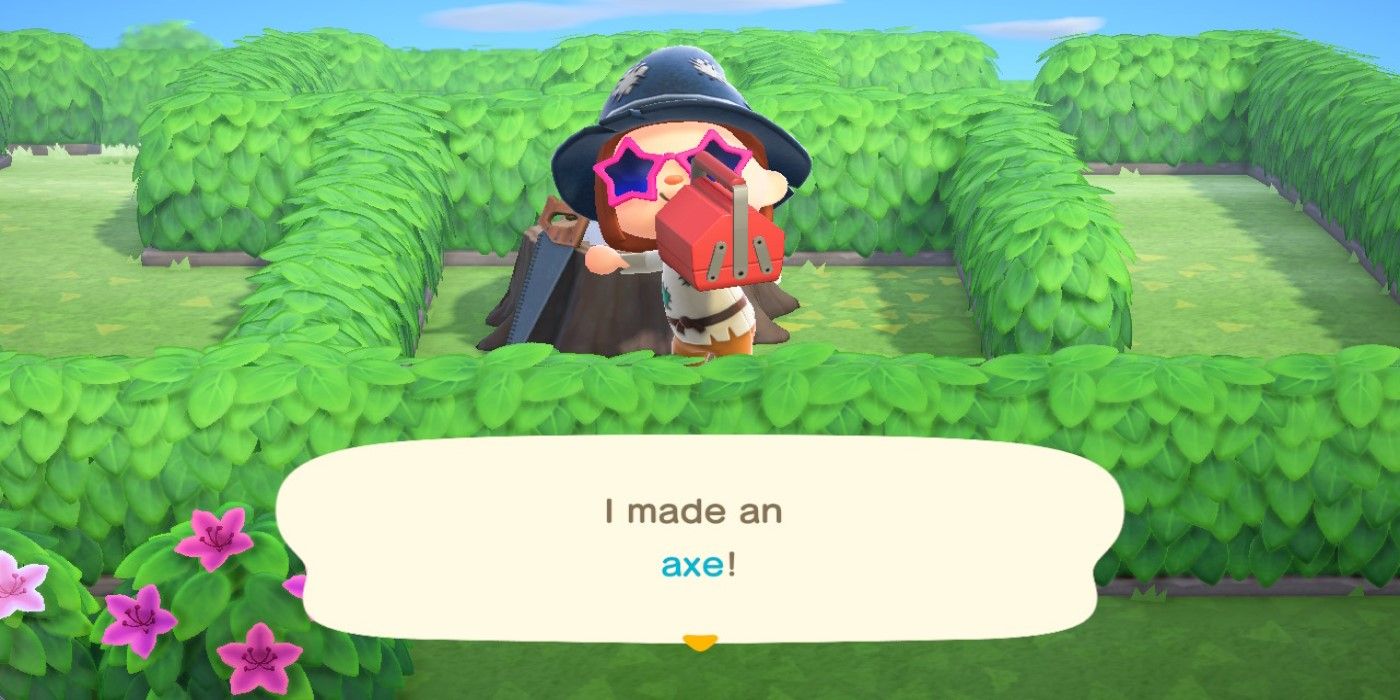 Animal Crossing Hedge Maze Axe